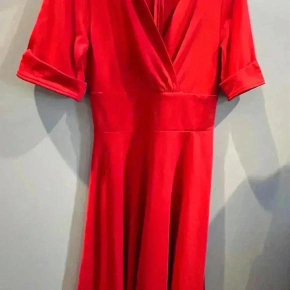 Red Retro Dress Size M/L - Picture 4 of 7